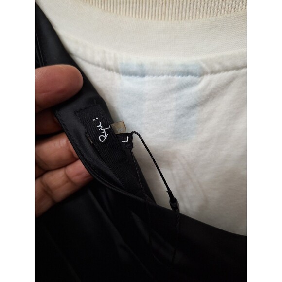 NEW Ryu One Shoulder Cocktail Dress Sz L Puff Sleeve A-Line Fairy Party Holiday - Picture 11 of 14